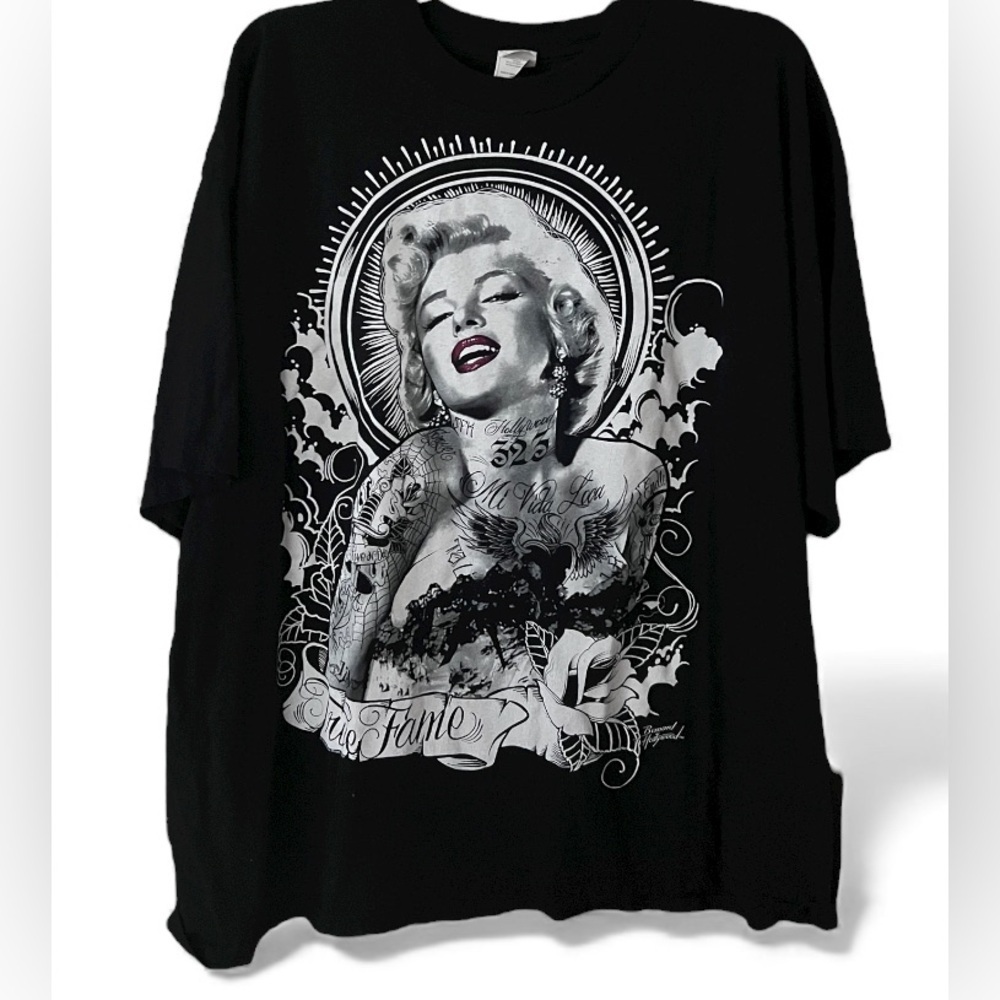 Alstyle Black Marilyn Monroe T-Shirt/3XL